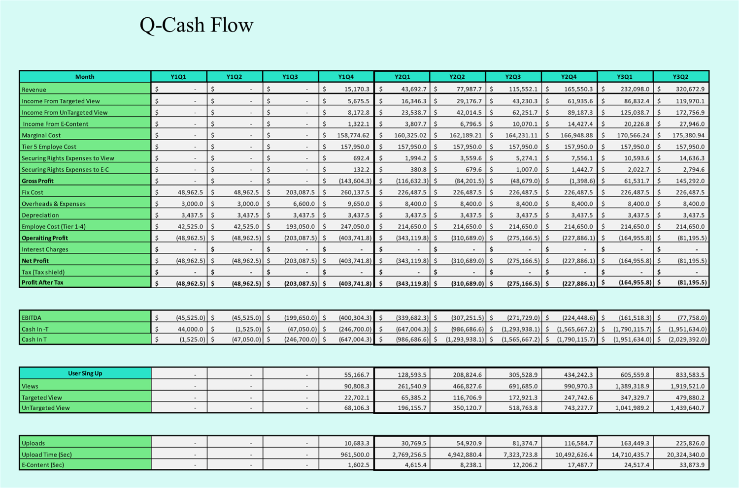 Basic Cash flow model
